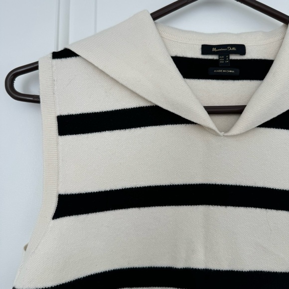 BNWOT Massimo Dutti stripped knit vest - size s - Picture 2 of 10